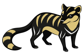 Solid color African Civet vector design
