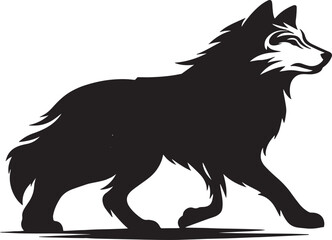 Wolf Black Silhoutte -Wolf Cartoon -Wolf Animal 