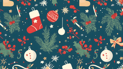 christmas seamless pattern