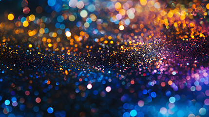Abstract multicolored fractal composition Magic explosion star with particles, Background With Natural Bokeh And Bright Golden Lights, Elegant abstract background with bokeh defocused lights and stars
