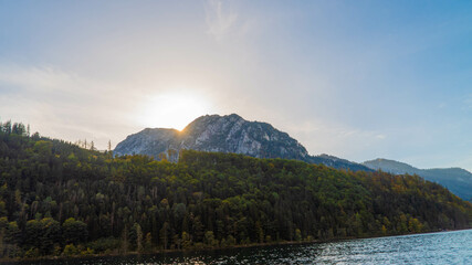 Sonnenuntergang in den Alpen