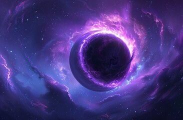 a purple and blue galaxy