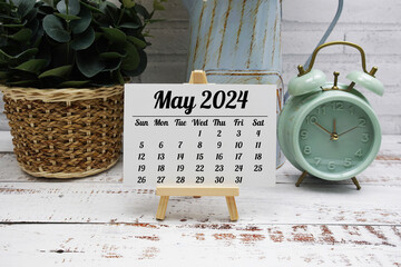 May 2024 monthly calendar for planning and management