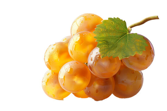 recommend clip art: A single, golden muscat grape, perfectly round and plump. isolated on trasparent background, png file
