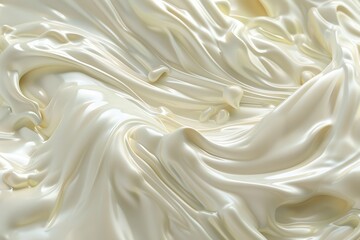 Obraz premium Background of facial cream or cosmetic ingredients from a microscopic perspective.