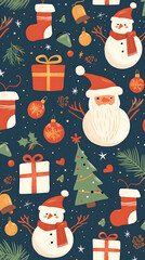 christmas seamless pattern