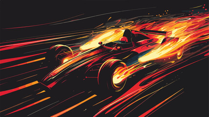 Racing design over black backgroundvector illustration