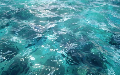 Obraz premium Blue sea water background