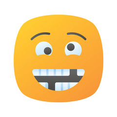 Visually perfect dumb emoji icon design, easy to use and download