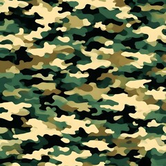 
Modern camouflage fashionable background, military texture, forest pattern on textile fabric, paper