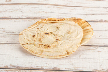 Traditional eastern round pita bread