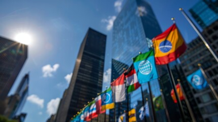 Obraz premium Sustainable development goals. SDGs. World Environment Day background concept