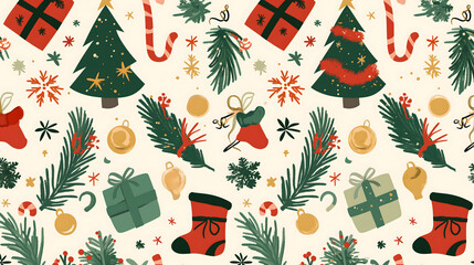 christmas seamless pattern