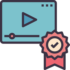 quality outline style icon