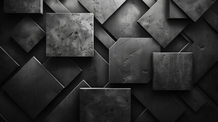 Modern Geometric Abstract Background Generative AI