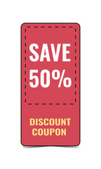 Bright catchy coupons, promotions, sales. Vector isolated elements. Coupon card. Super sale coupon discount. Coupons for website, typography. Vector.