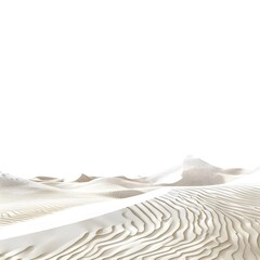 Obraz premium Isolated sand dune on a white background, capturing the essence of the desert landscape.