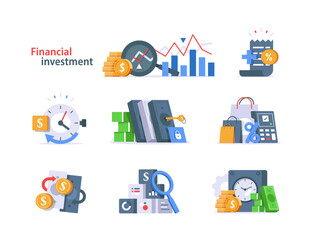 financial solution, pension fund, savings account,Investment concept, revenue growth