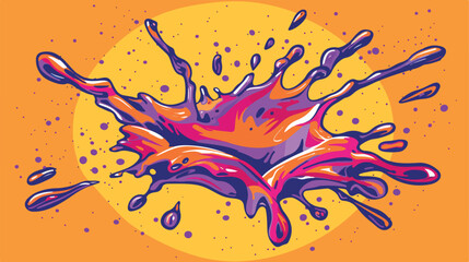 Splash comic isolated icon vector illustration design