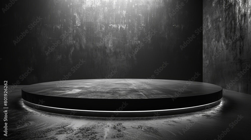 Poster polished black background with copy space generative ai