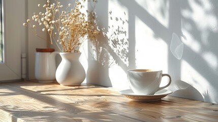 Kitchen Essentials on a Light Countertop Generative AI