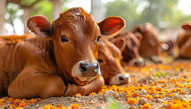 Cattle, cows ( sapi ) in animal markets 