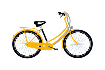 yellow bicycle