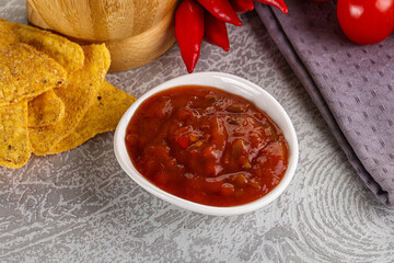 Spicy mexican sauce Salsa dip