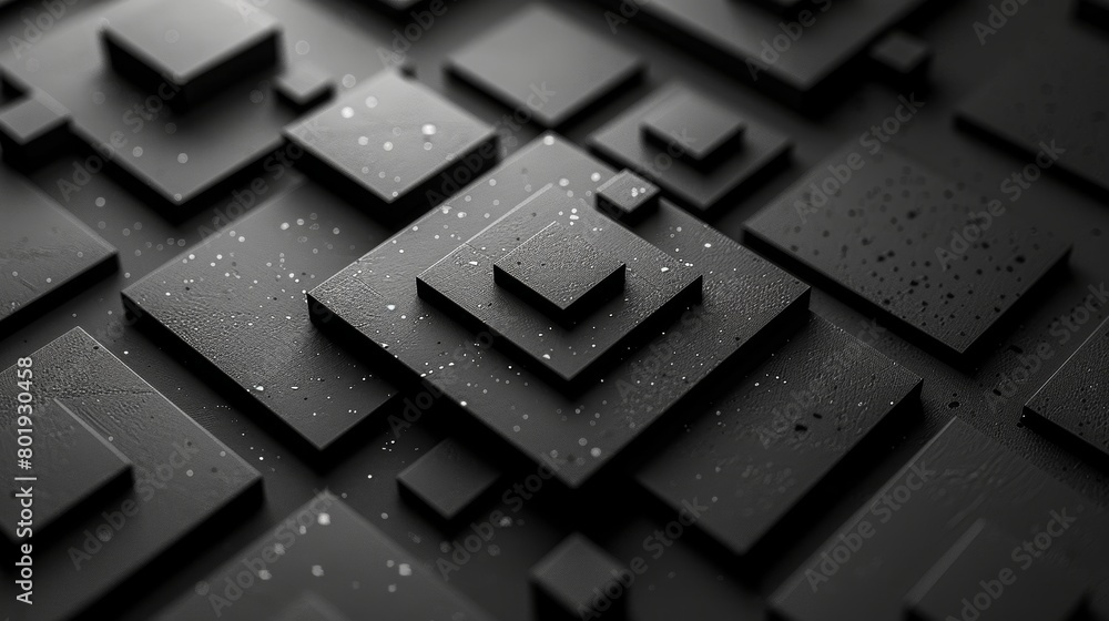 Poster futuristic frame design on black background generative ai