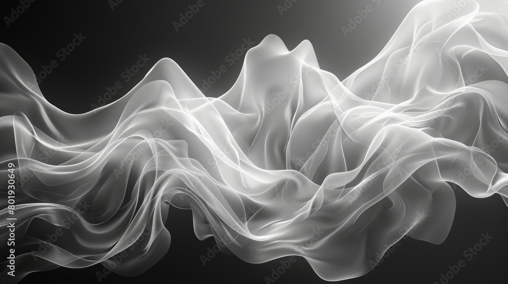 Poster elegant wavy background with glowing wave lines generative ai