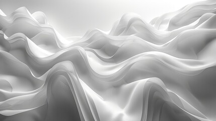 Obraz premium Elegant Wavy Background with Glowing Wave Lines Generative AI