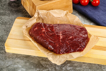 Raw beef shouler for cooking