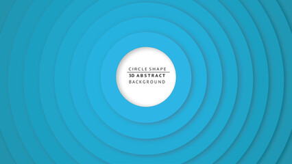 Fototapeta premium Pattern background of light blue circles and striped circles