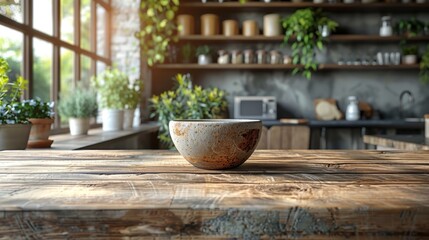 Kitchen Table Display Template Generative AI