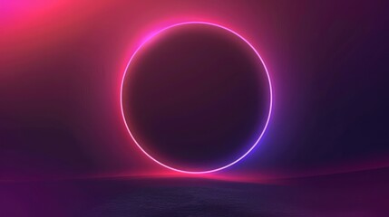 Modern circle abstract background with futuristic trendy gradient.