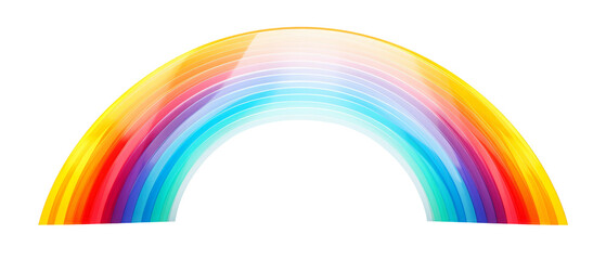 Fototapeta premium beautiful rainbow isolated on white