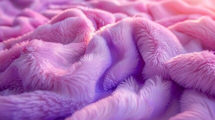 Soft Delicate Plush Fabric Folds Background Generative AI