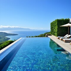Fototapeta premium pool in resort