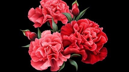 carnation, colorful background