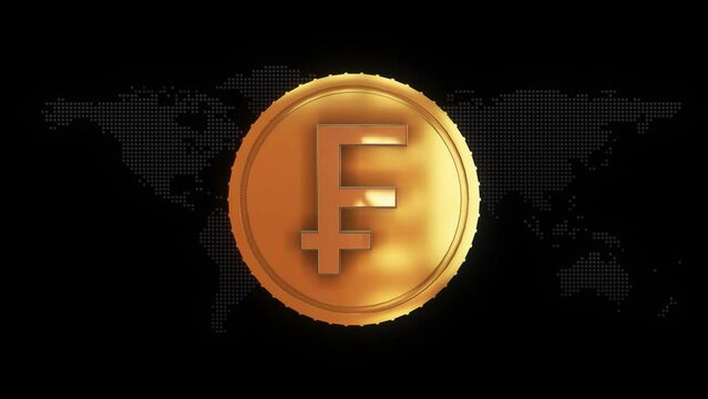 Golden CFP franc Currency symbol golden CFP franc currency sign