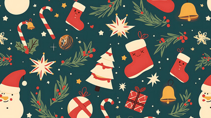 christmas seamless pattern