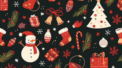 christmas seamless pattern