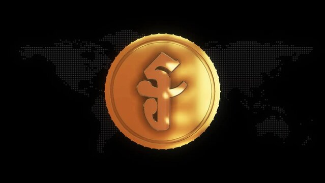 Golden Cambodian riel Currency symbol golden Cambodian riel currency sign