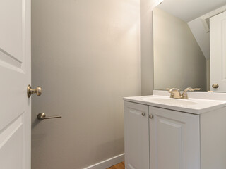 Modern residential bathroom interior