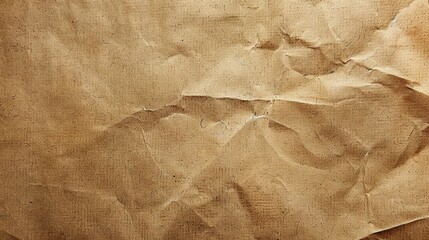 Old brown crumpled paper texture. Abstract background for design.