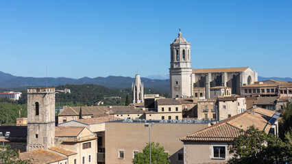 Fototapeta na wymiar Girona Catedral Sant Felix