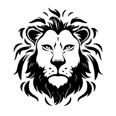 hand drawn lion head illustration, best for t-shirt design 