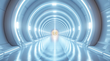 Obraz premium Futuristic Universe Step into the future with an abstract White Background 