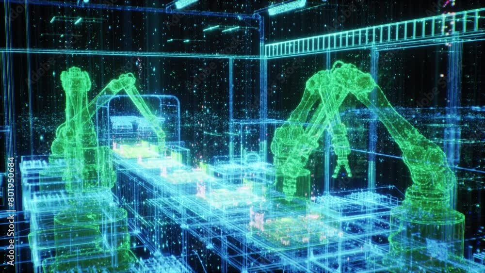 Poster Integration of Computer Vision and Digital Twin Technology in an Autonomous Factory Setting Featuring Advanced Robot Arms Engaged in Precision Manufacturing High-Tech Construction Tasks