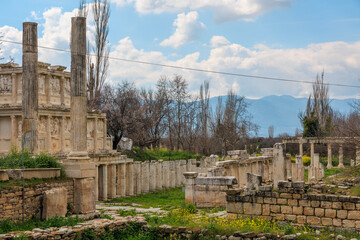 Fototapeta premium Sebasteion Temple Ruins in Aphrodisias, Turkey.